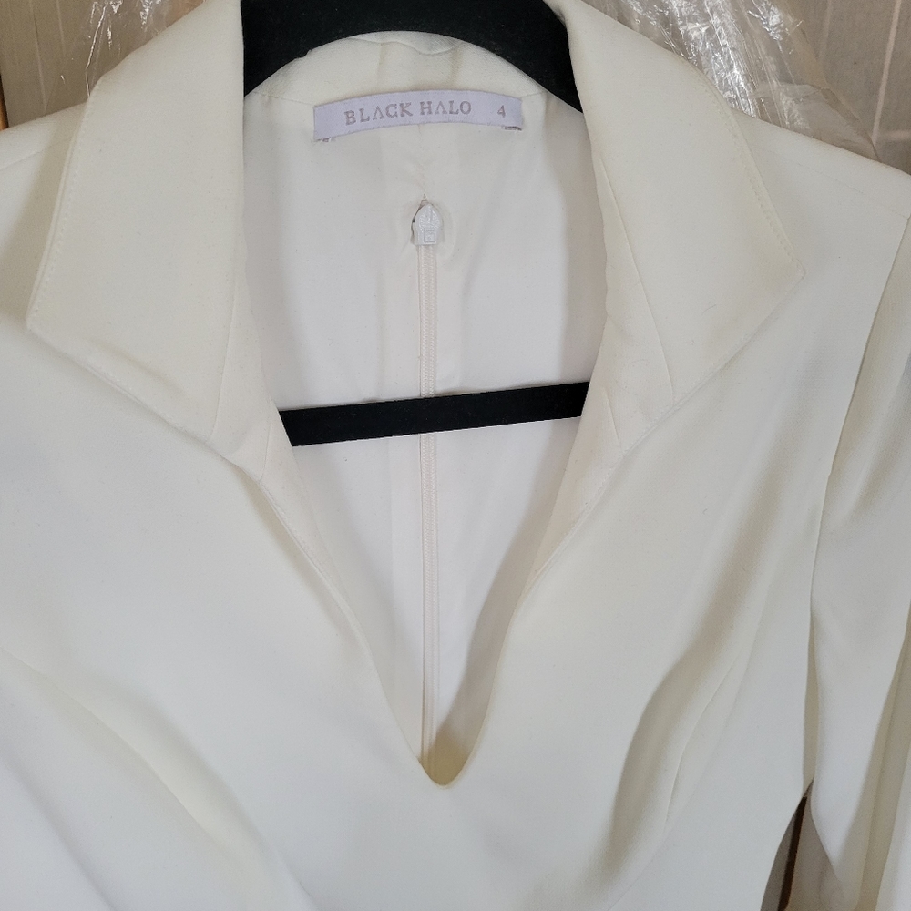 NWOT White Black Halo Dress